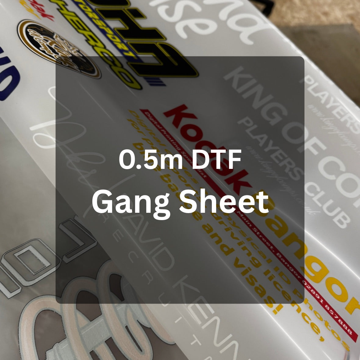 50cm x54cm DTF gang sheet